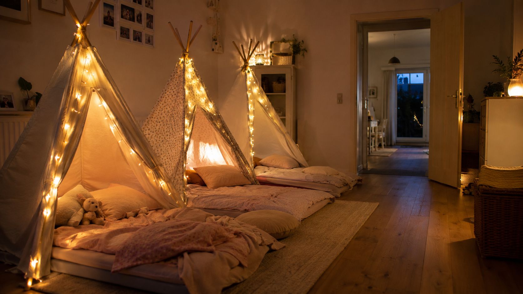Magisch logeerfeestje in een tipitent ✨